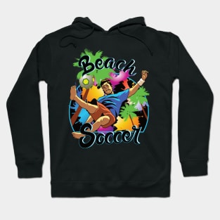 Beach Soccer player logve games Hoodie